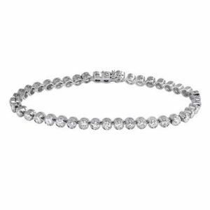 Rubover Brilliant Cut Diamond Line Bracelet
